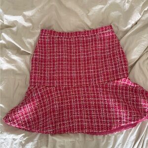 Ann Taylor Pink Tweed Women's Skirt
